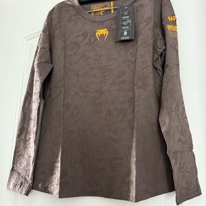 UFC Brown Long Sleeve Womens Shirt